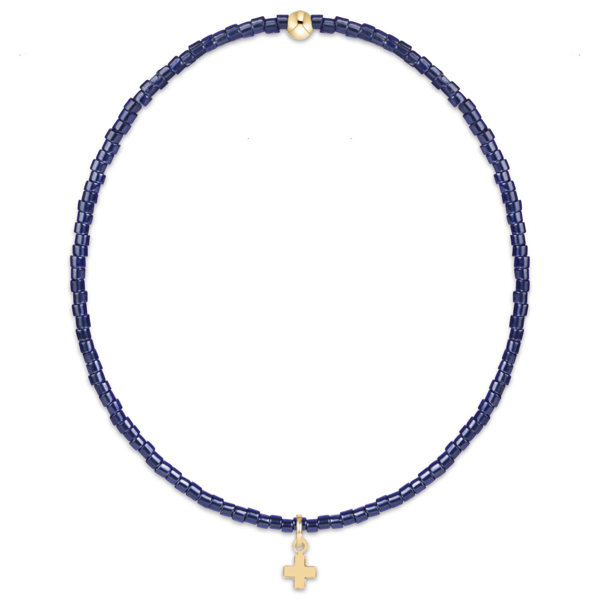 ENEWTON CLASSIC NAVY SIGNATURE SMALL CROSS CHARM