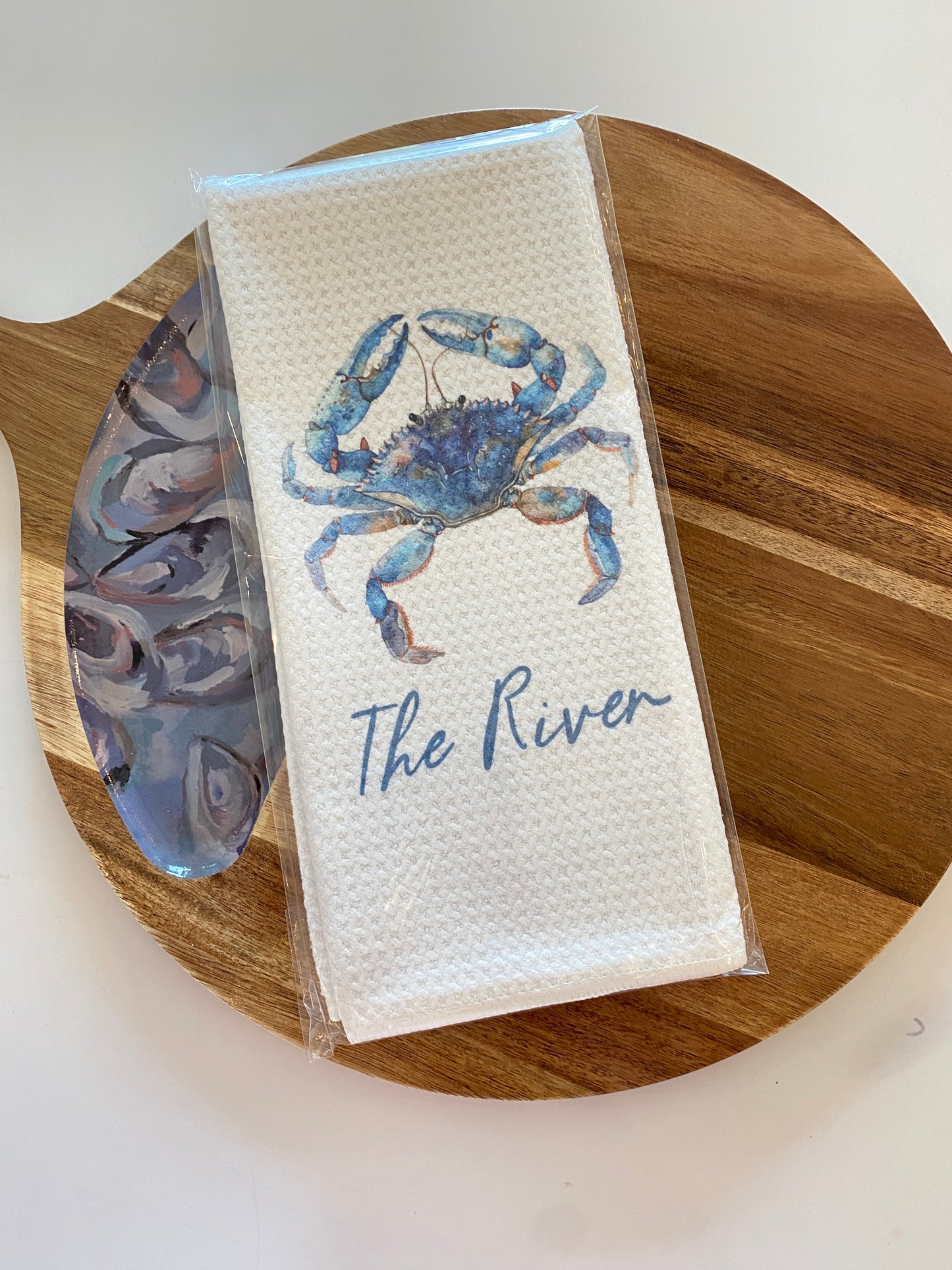 CRAB TOWEL WITH TOWN