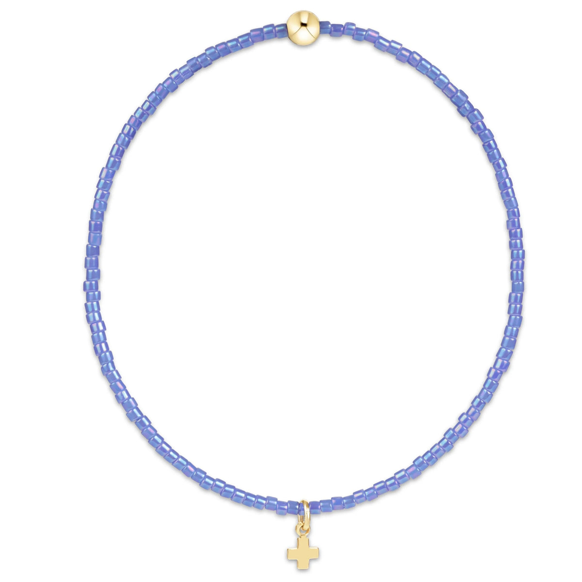 ENEWTON CLASSIC BRIGHT BLUE SIGNATURE SMALL CROSS CHARM