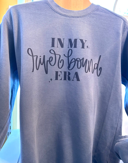 IN MY "RIVER BOUND" ERA SWEATSHIRT STEEL BLUE