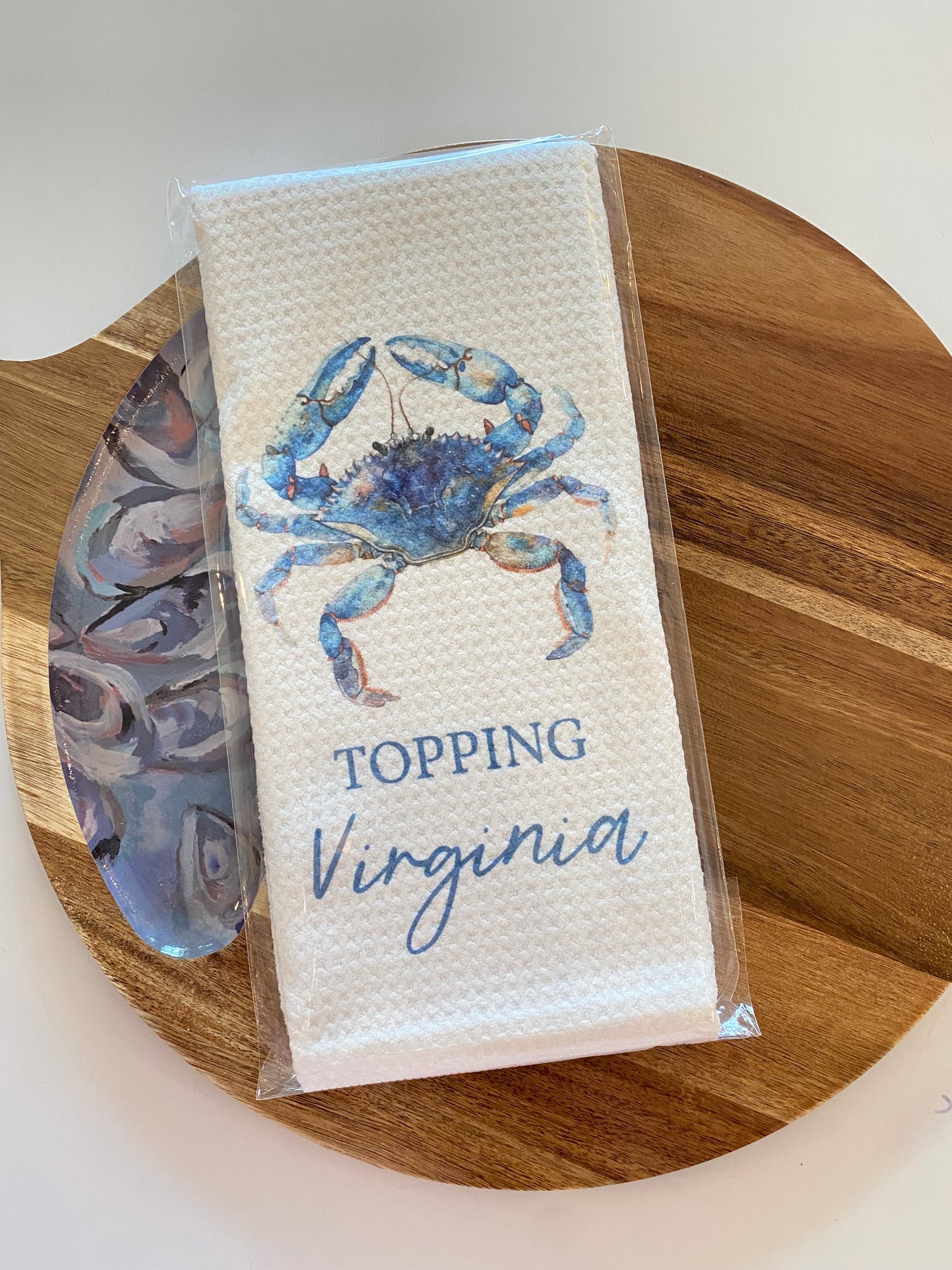 CRAB TOWEL WITH TOWN