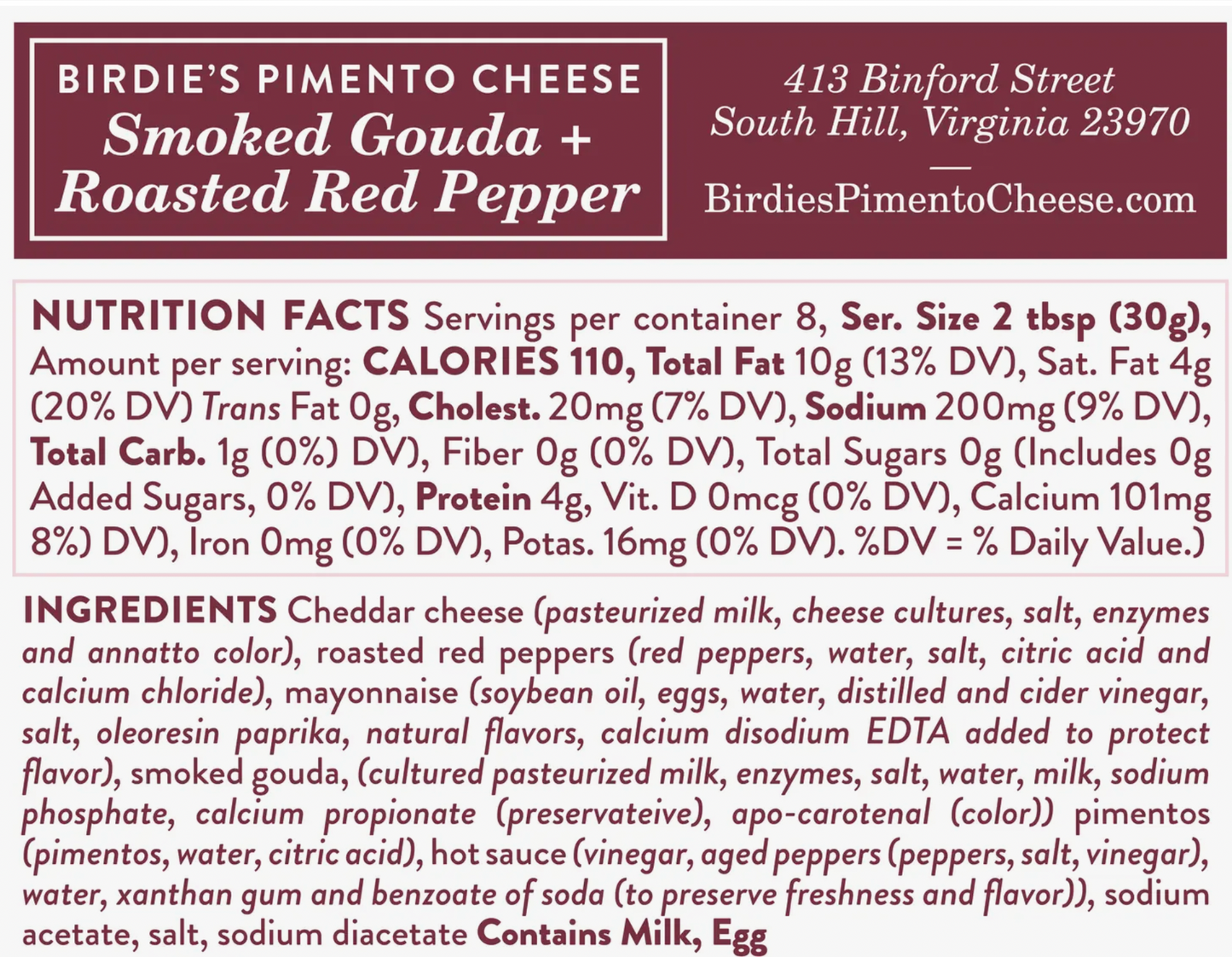 BIRDIE'S PIMENTO CHEESE