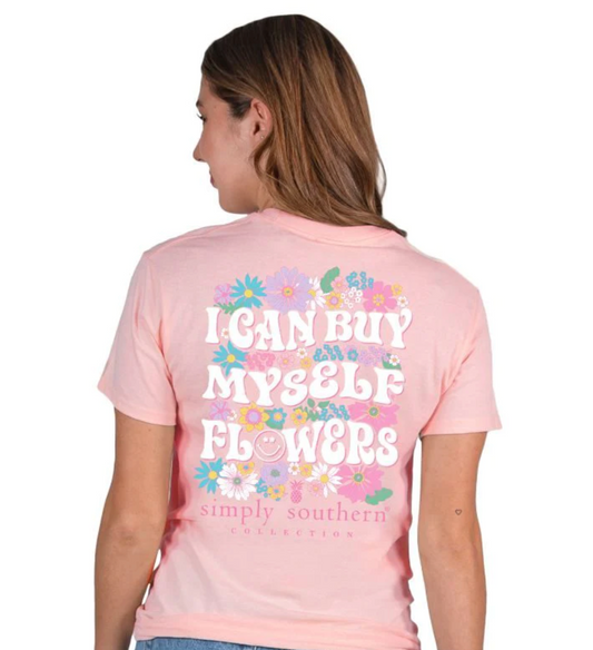 SIMPLY SOUTHERN FLOWERS SHORT SLEEVE