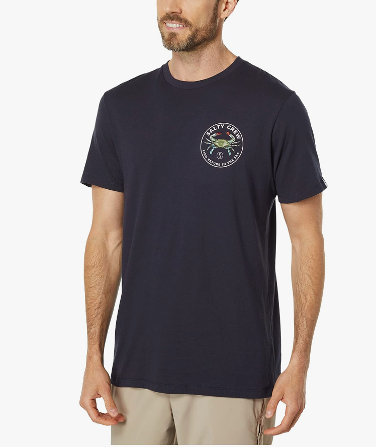SALTY CREW BLUE CRABBER PREMIUM S/S TEE NAVY