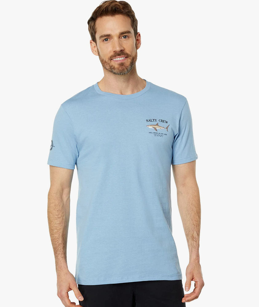 SALTY CREW BRUCE PREMIUM S/S TEE MARINE BLUE