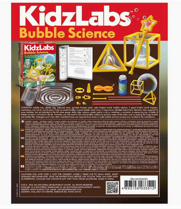 4M Bubble Science DIY STEM Science Project