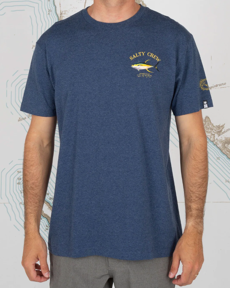 SALTY CREW Ahi Mount Navy/Heather S/S Standard Tee