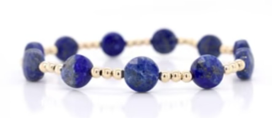 ENEWTON ADMIRE GOLD 3MM BEAD BRACELET LAPIS***