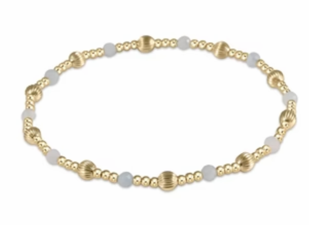 ENEWTON Dignity Sincerity Pattern 4mm Bead Bracelet - Moonstone***