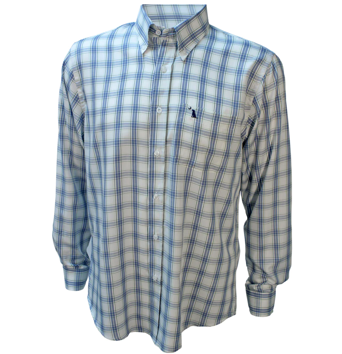 LOCAL BOY OUTFITTERS EVANS DRESS SHIRT GREY.LIGHT BLUE/SLATE***