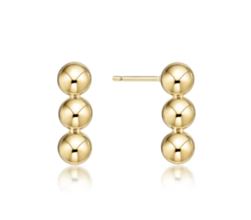 E NEWTON JOY STUD 6 MM GOLD***