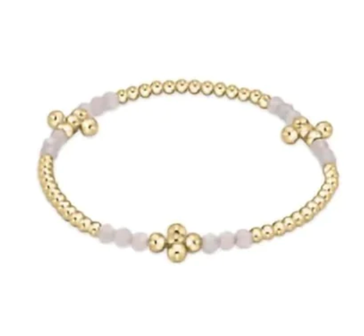 ENEWTON Signature Cross Gold Bliss Pattern 2.5mm Bead Bracelet - Labradorite**