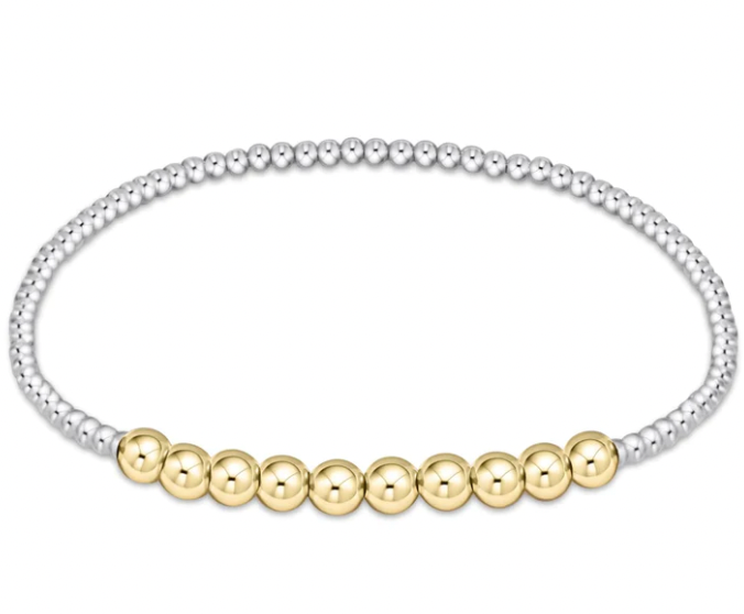 ENEWTON CLASSIC BEADED BLISS 2MM BEAD BRACELET MIXED METAL