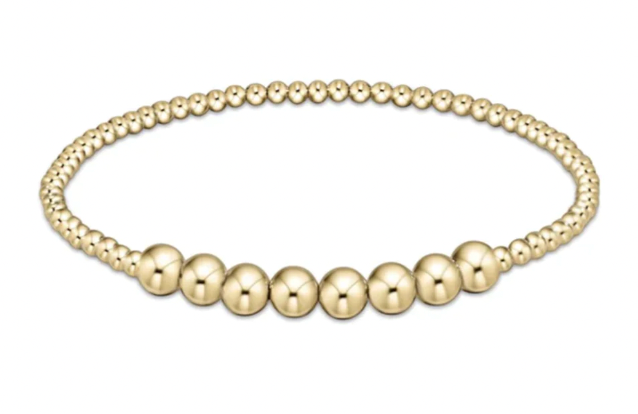 ENEWTON CLASSIC GOLD BEADED BLISS 2.5 MM BEAD BRACELET 5MM GOLD