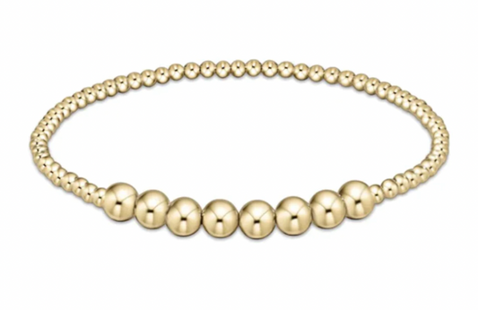 ENEWTON CLASSIC GOLD BEADED BLISS 2.5 MM BEAD BRACELET 5MM GOLD