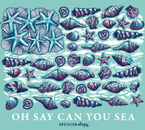 SEASHELL FLAG OH SAY SHORT SLEEVE