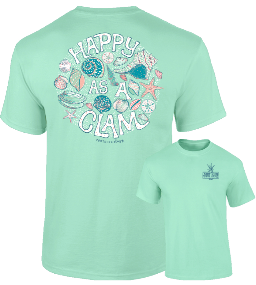 HAPPY AS A CLAM SHORT SLEEVE