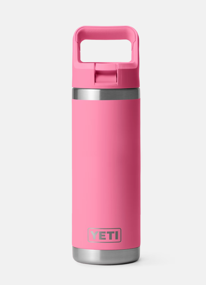 YETI RAMBLER 18 OZ STRAW BOTTLE HARBOR PINK