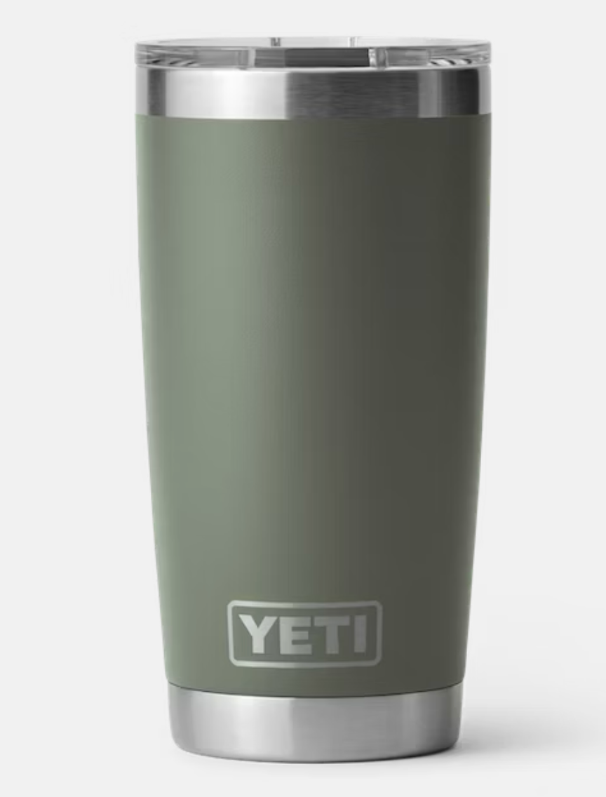 Yeti Camp Green Rambler 20 oz Travel Mug