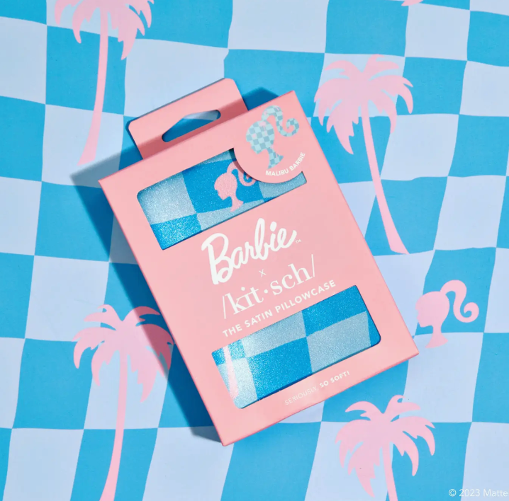 BARBIE X KITSCH SATIN PILLOWCASE MALIBU BARBIE