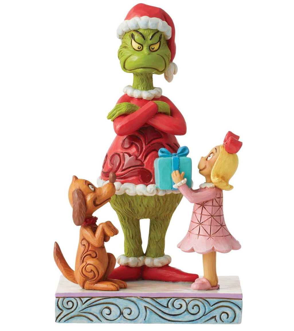 MAX, CINDY GIVING GIFT TO GRINCH