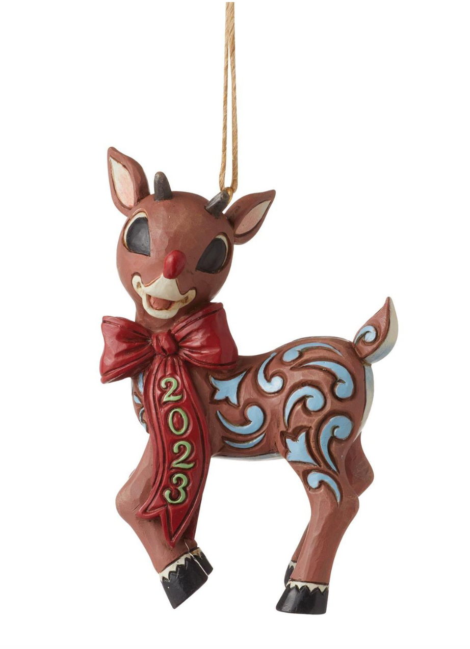 JIM SHORE DATED 2023 RUDOLPH ORNAMENT