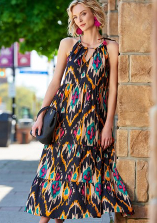 CHARLIE PAIGE BLACK SUNDRESS