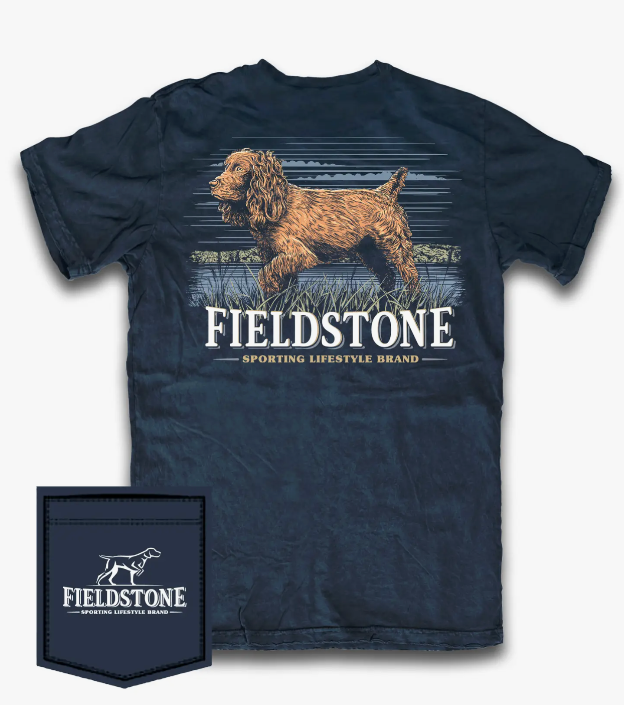 FIELDSTONE BOYKIN IN GRASS TODDLER SHORT SLEEVE