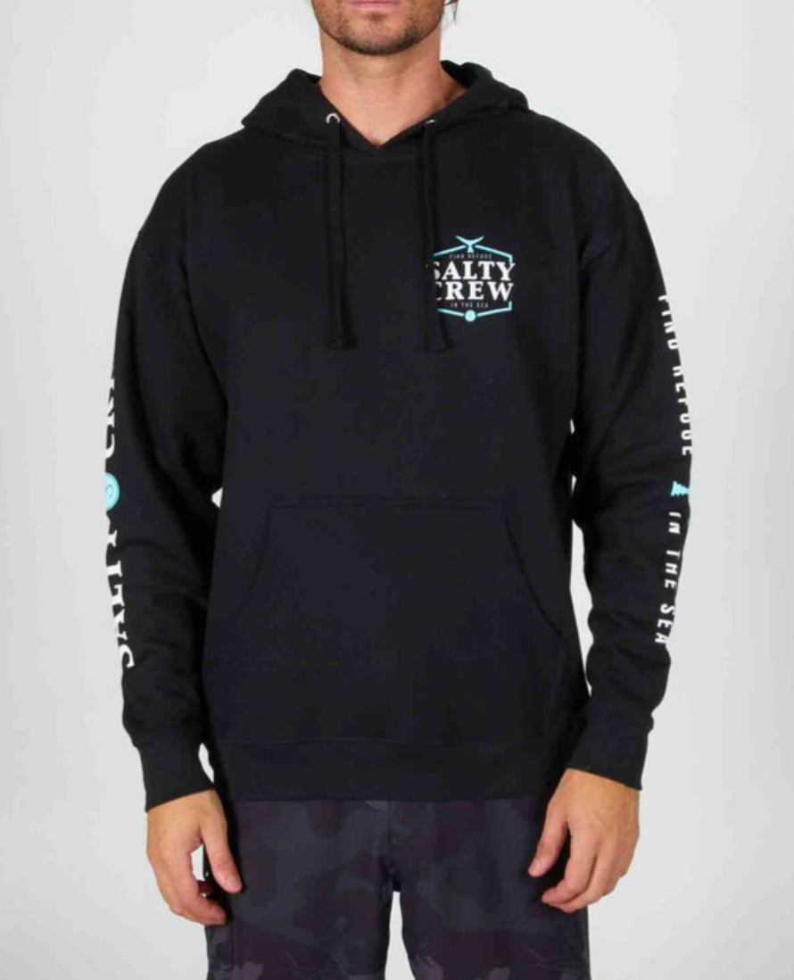 SALTY CREW SKIPJACK HOOD FLEECE BLACK