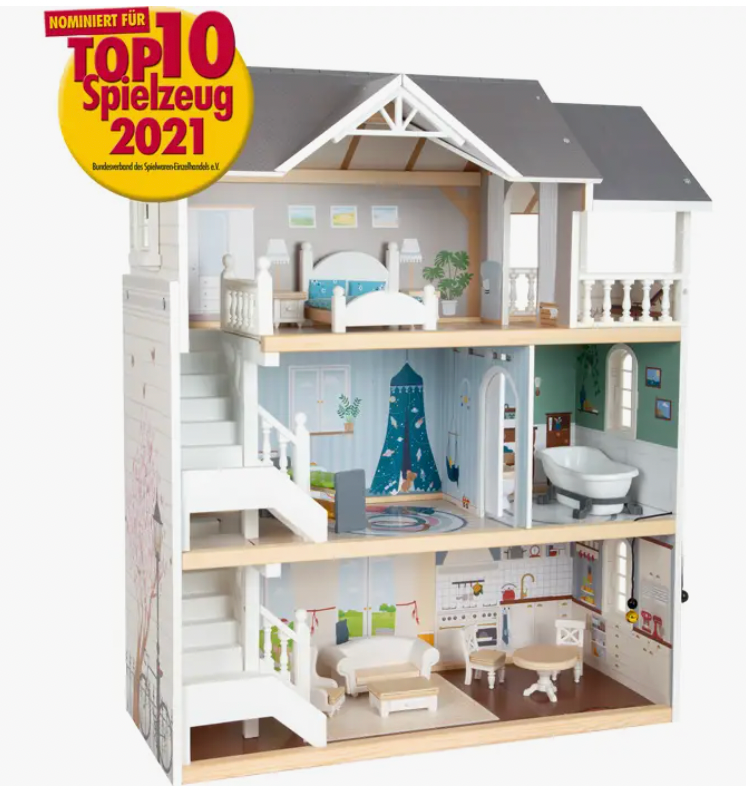 SMALL FOOT ICONIC DOLL HOUSE COMPLETE DOLLSET