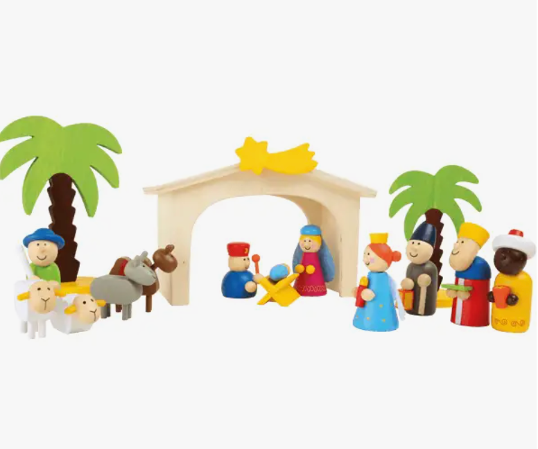 SMALL FOOT WOODEN MANGER SET