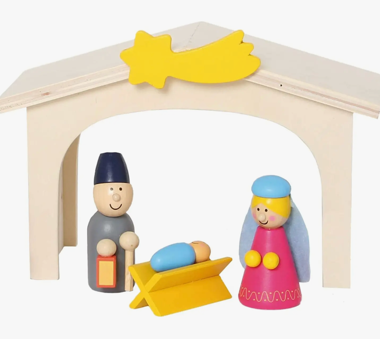 SMALL FOOT WOODEN MANGER SET