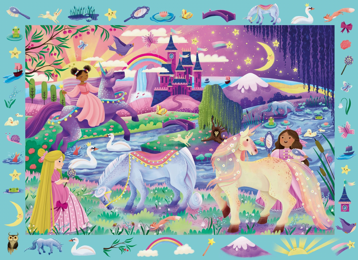 UNICORNS SEEK AND FIND 100 PIECE JIGSAW PUZZLE