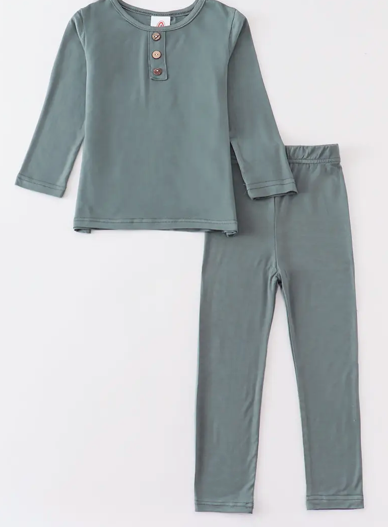 CHARCOAL BAMBOO PAJAMAS SET