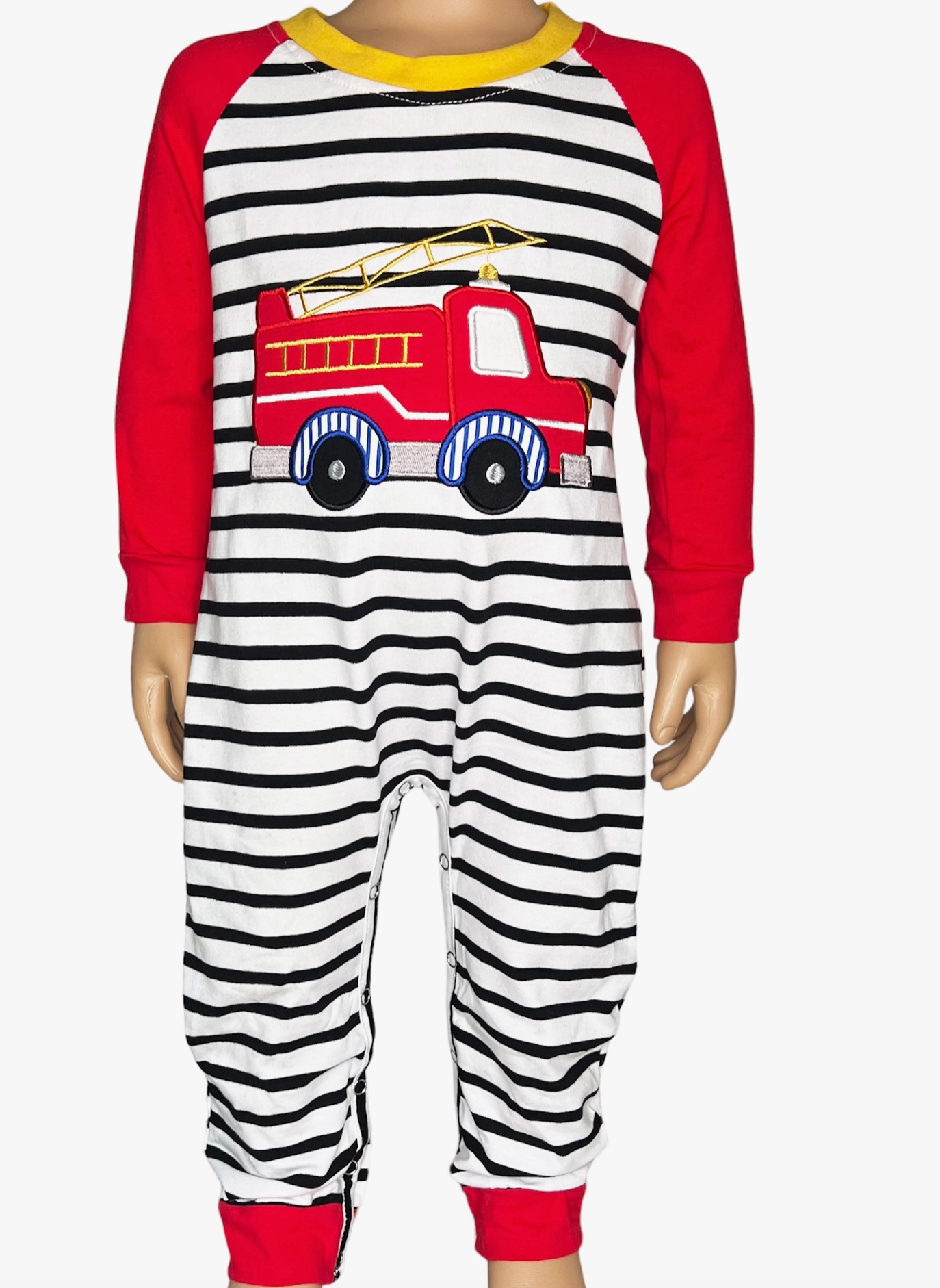 RED FIRETRUCK ROMPER