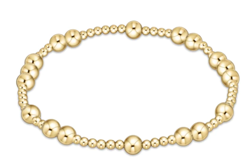 ENEWTON HOPE UNWRITTEN 5MM BEAD BRACELET GOLD