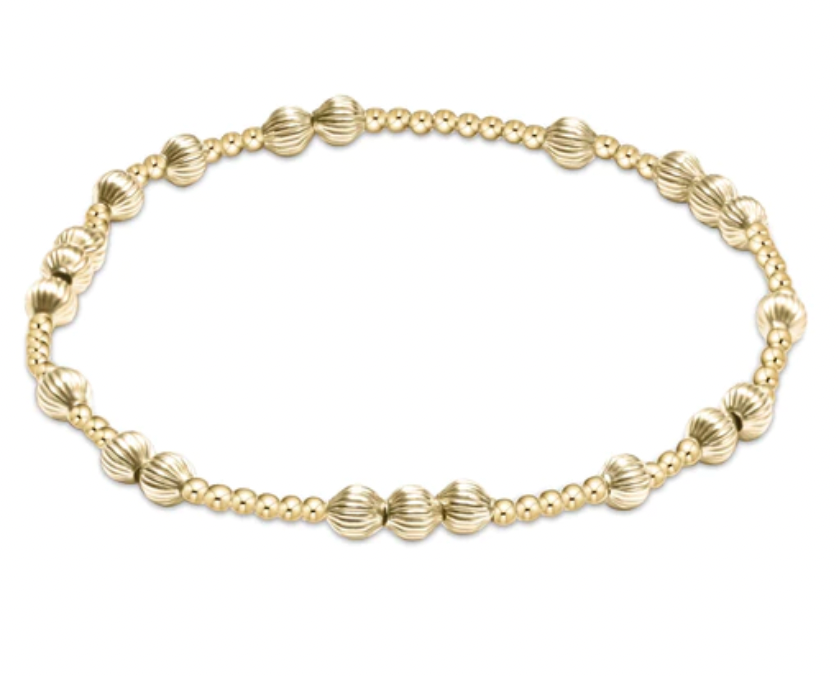 ENEWTON HOPE UNWRITTEN DIGNITY 4MM BEAD BRACELET GOLD