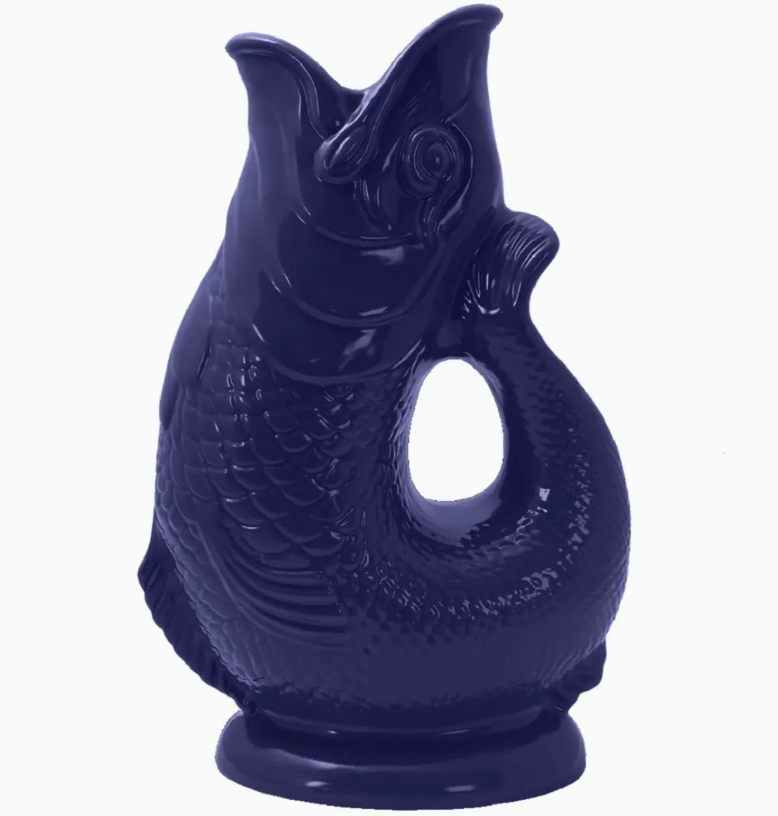 COBALT BLUE GLUGGLE JUG LARGE