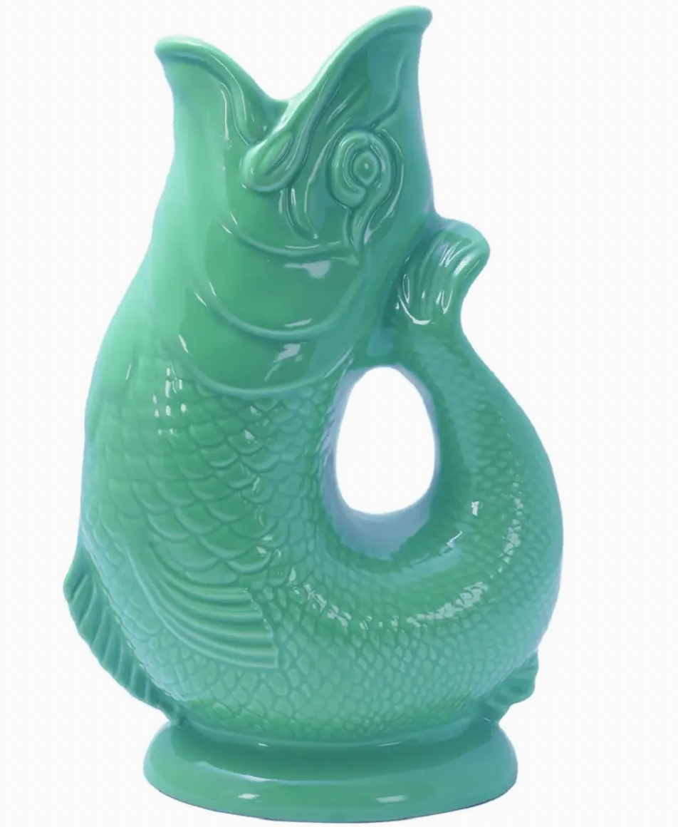 SEA GREEN GLUGGLE JUG EXTRA LARGE