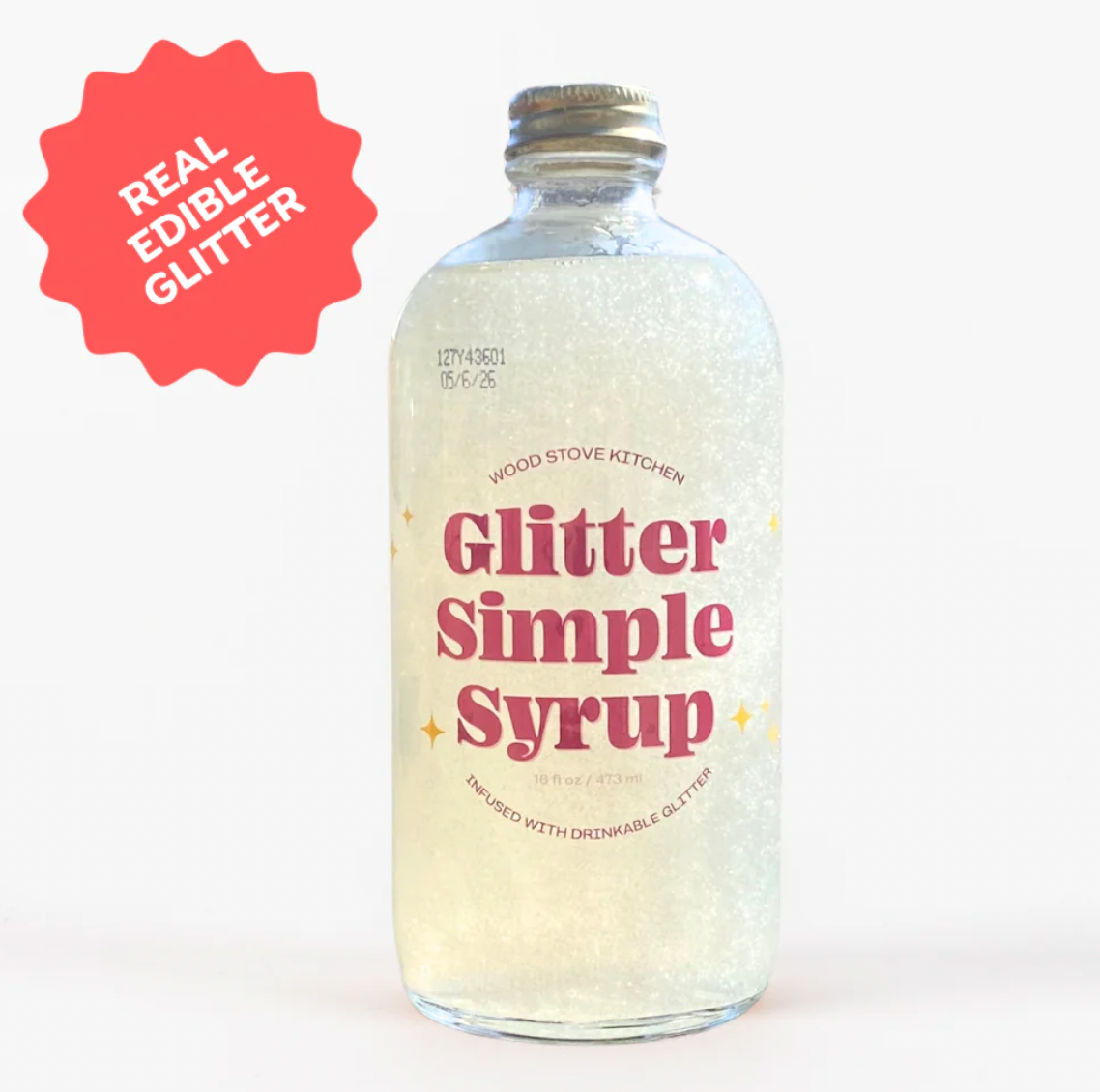 WOOD STOVE KITCHEN GLITTER SIMPLE SYRUP