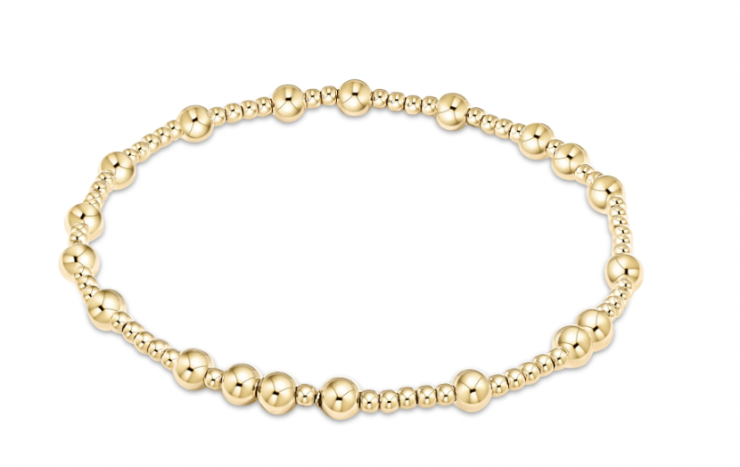 ENEWTON HOPE UNWRITTEN 4MM BEAD BRACELET GOLD