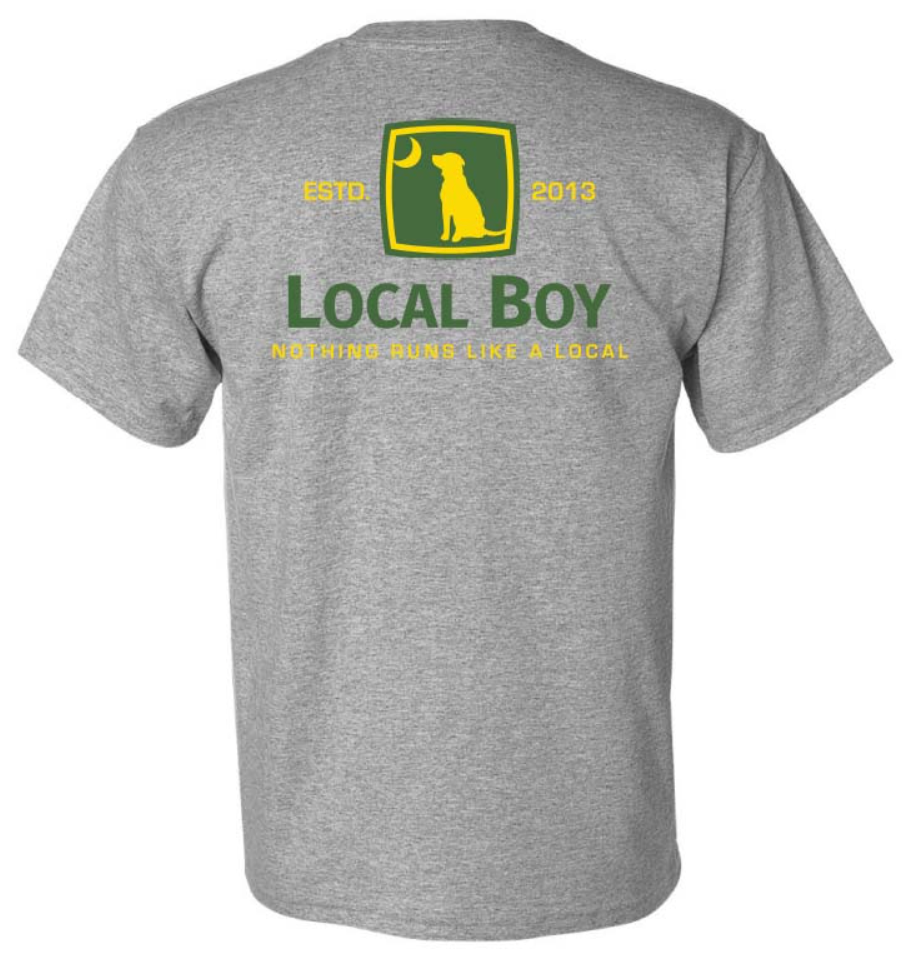 LOCAL BOY TRACTOR TEE OXFORD GRAY
