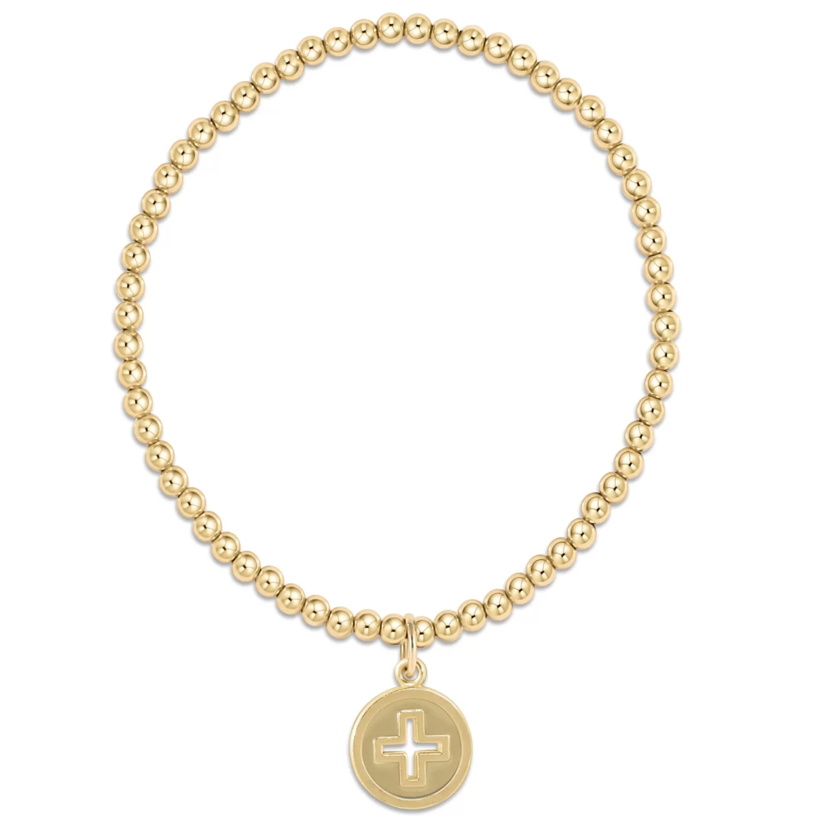 ENEWTON CLASSIC GOLD 3MM SIGNATURE CROSS DISC