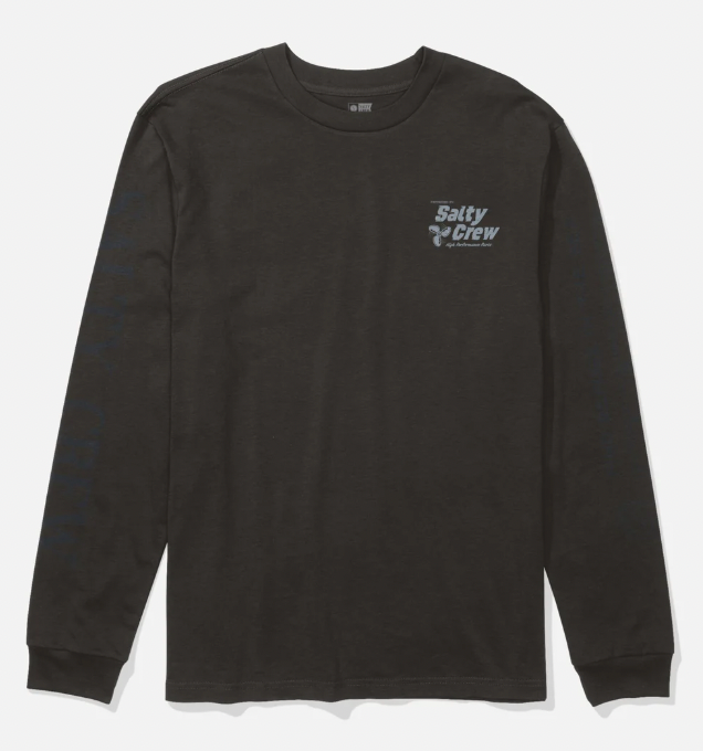 SALTY CREW PROPS LS TEE BLACK