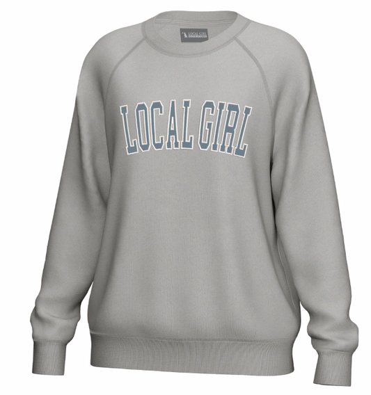 LOCAL GIRL CREWNECK SWEATSHIRT LIGHT SAND