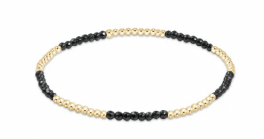 ENEWTON BLISSFUL PATTERN 2MM BEAD BRACELET FACETED HEMATITE