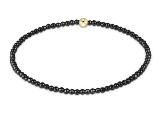 ENEWTON FACETED HEMATITE 2MM BEAD BRACELET