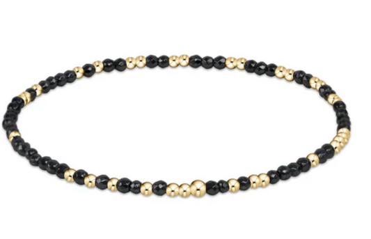 ENEWTON HOPE UNWRITTEN FACETED HEMATITE 2MM BEAD BRACELET