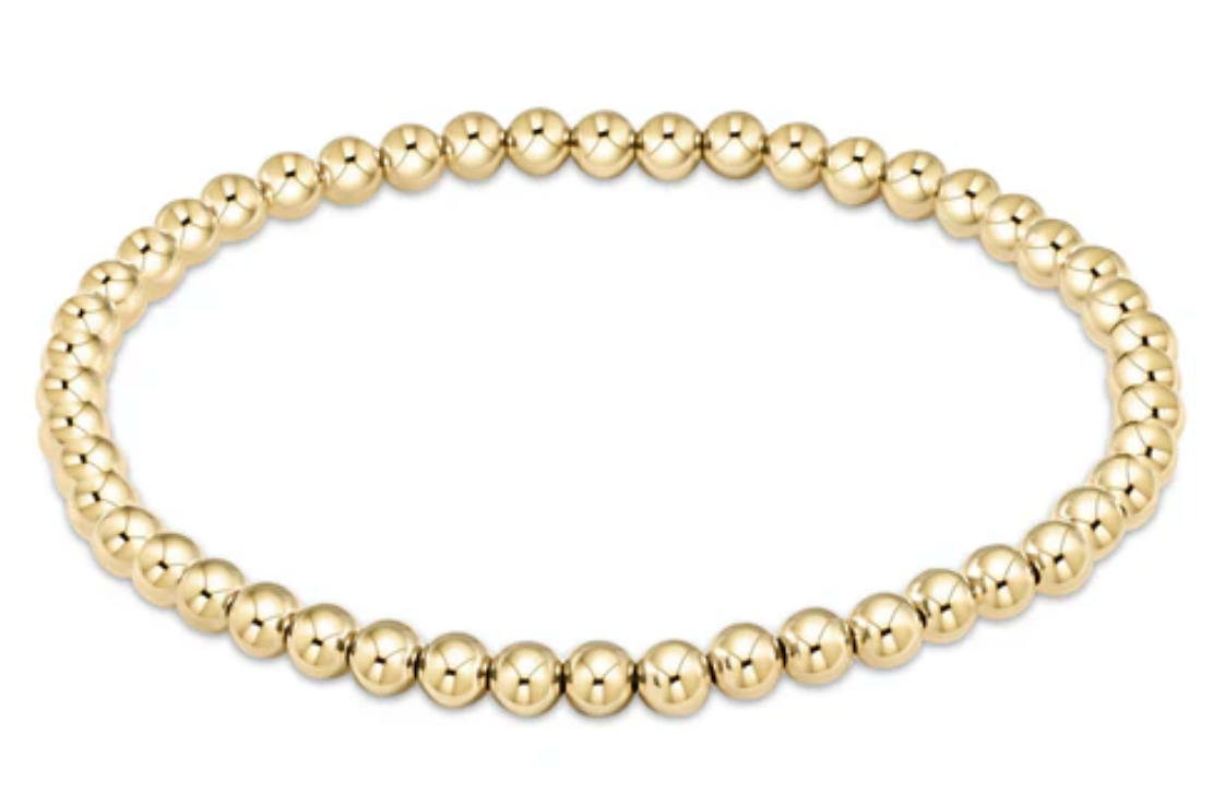 ENEWTON EXTENDS CLASSIC GOLD 4MM BEAD BRACELET