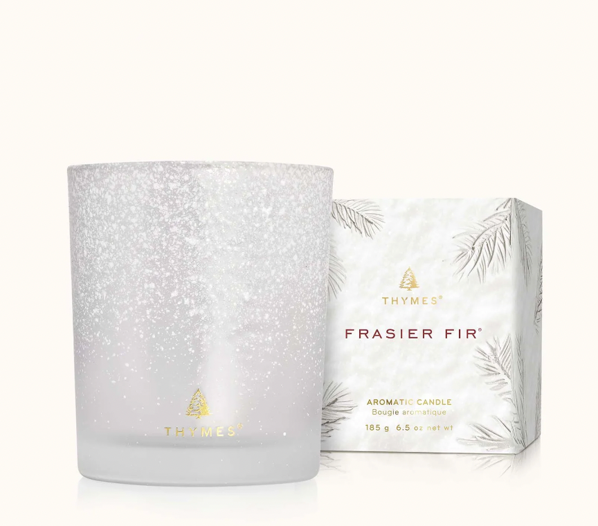 FRASIER FIR FLOCKED 6.5OZ CANDLE